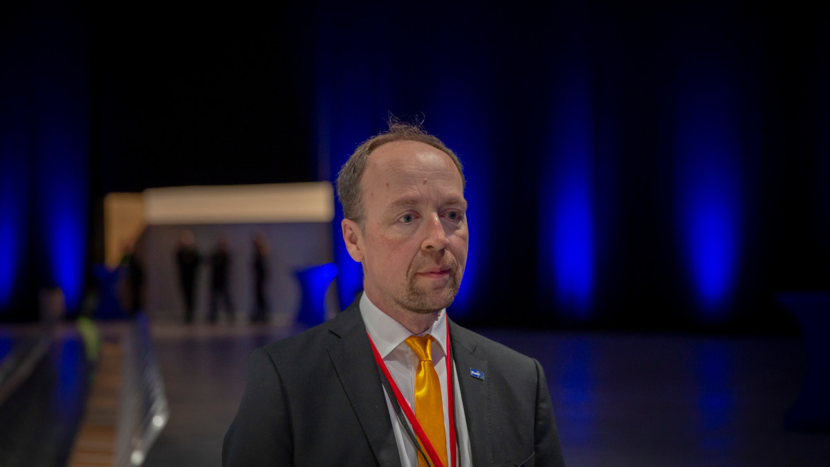 Perussuomalaisten puheenjohtaja Jussi Halla-aho