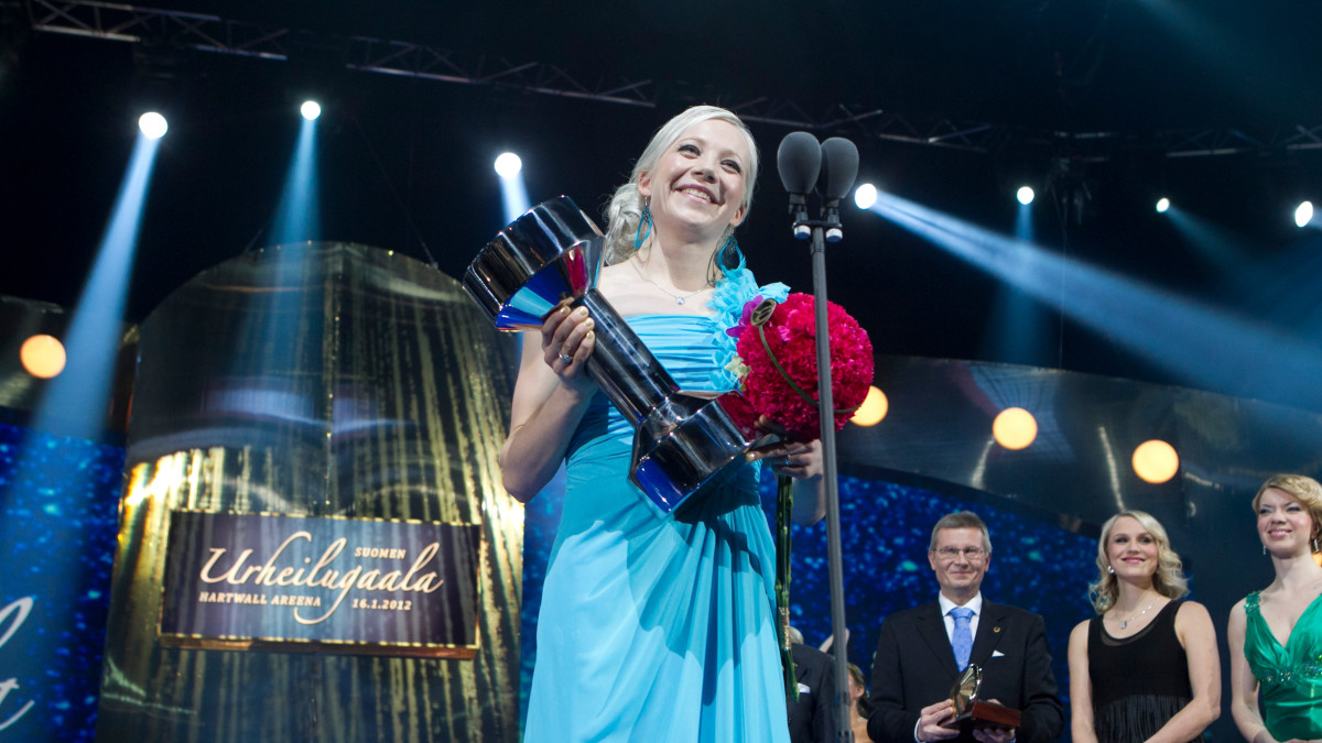 Kaisa Mäkäräinen urheilugaala 2012