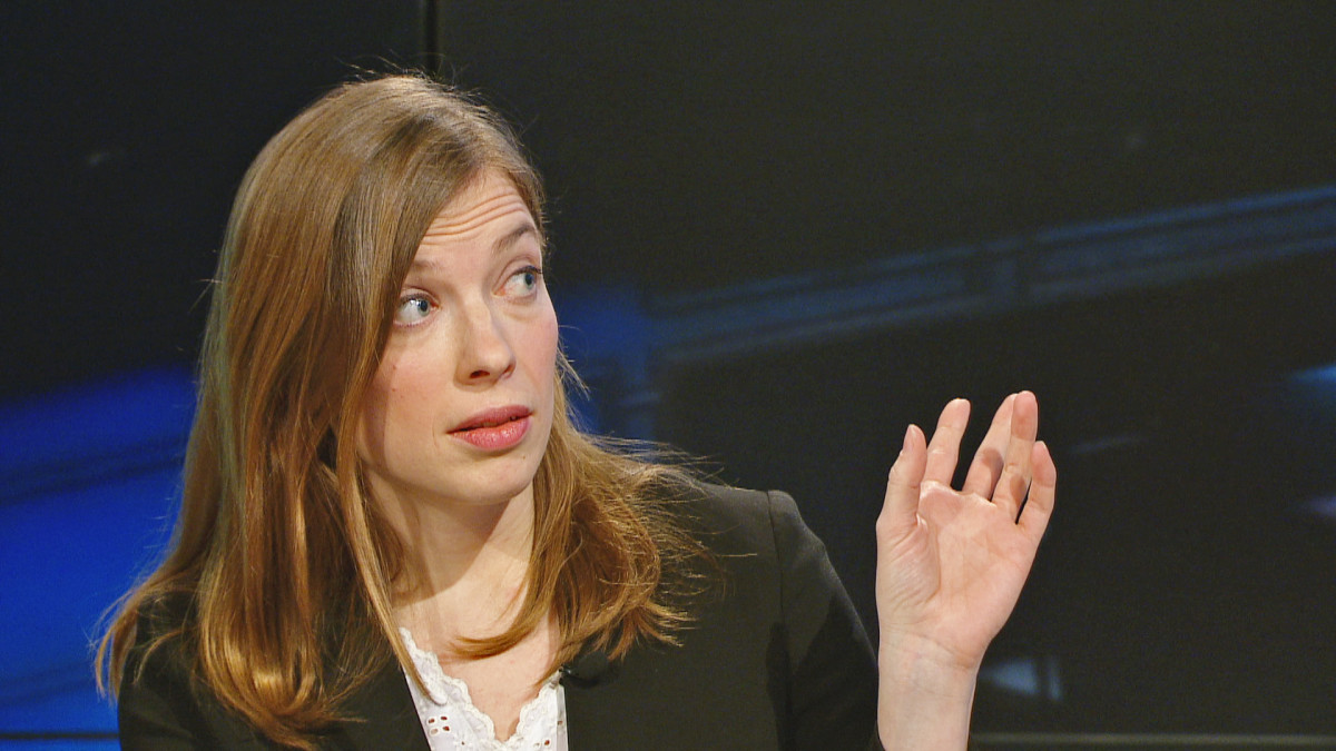 Vasemmistoliiton puheenjohtaja Li Andersson.