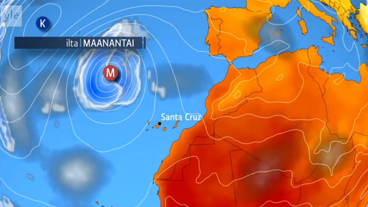 Teneriffan alueen sääkartta