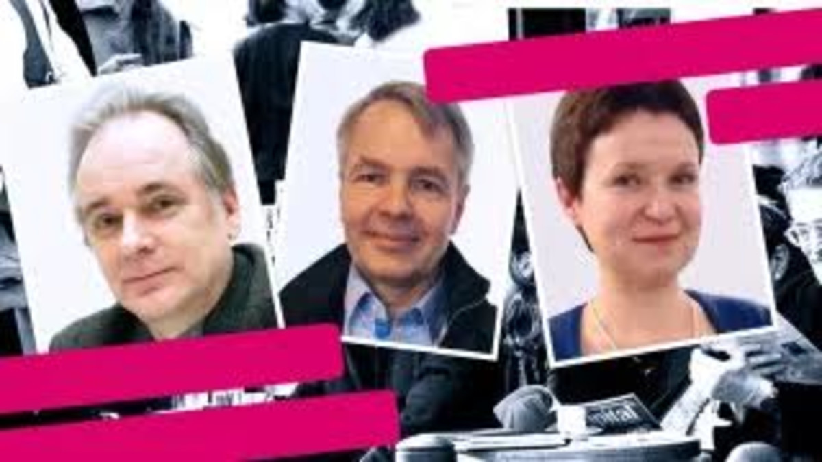 Pekka Haavisto ja Sirpa Kähkönen.