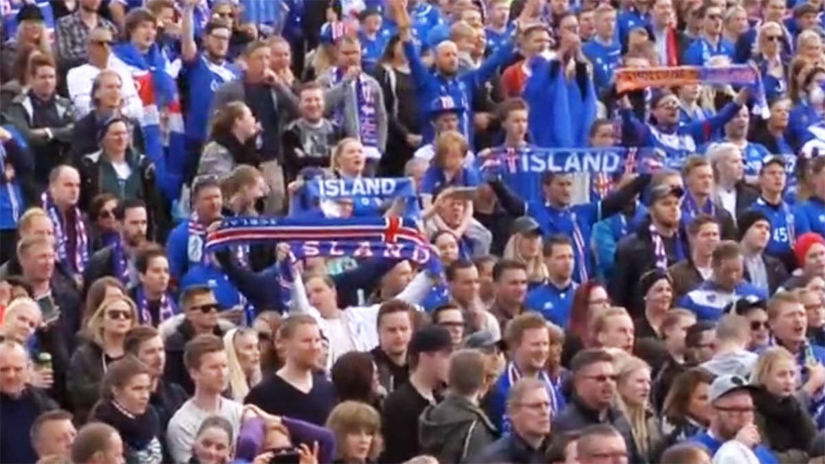 Islannin faneja.