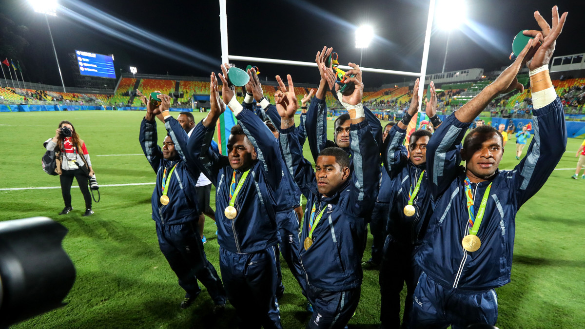 Fidzin rugbymaajoukkue Riossa