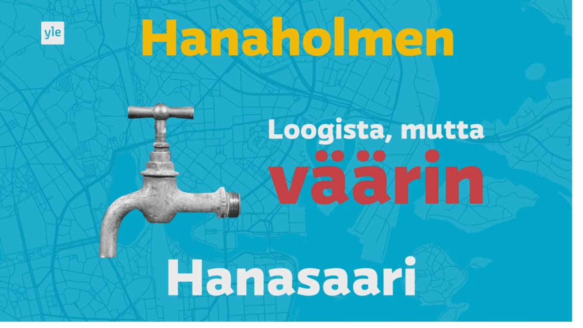 Hanaholmen Hanasaari - loogista, mutta väärin.