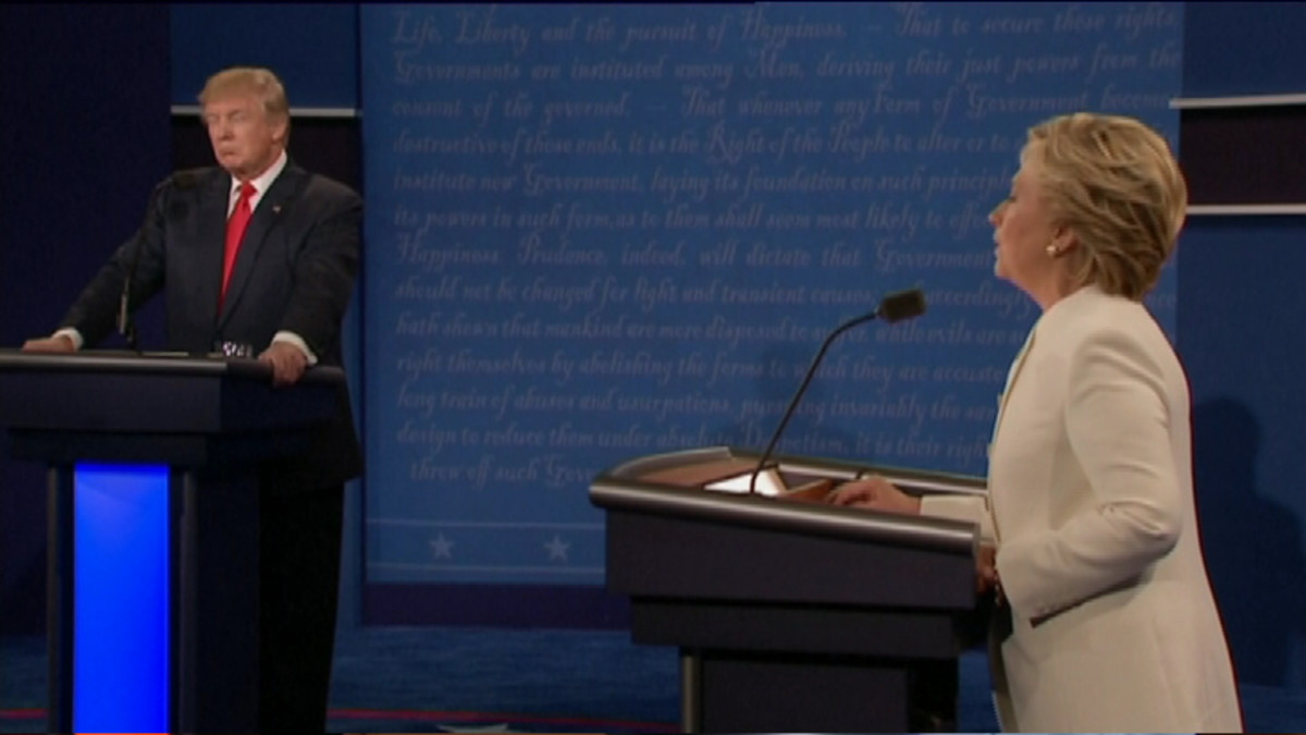 Donald Trump ja Hillary Clinton.