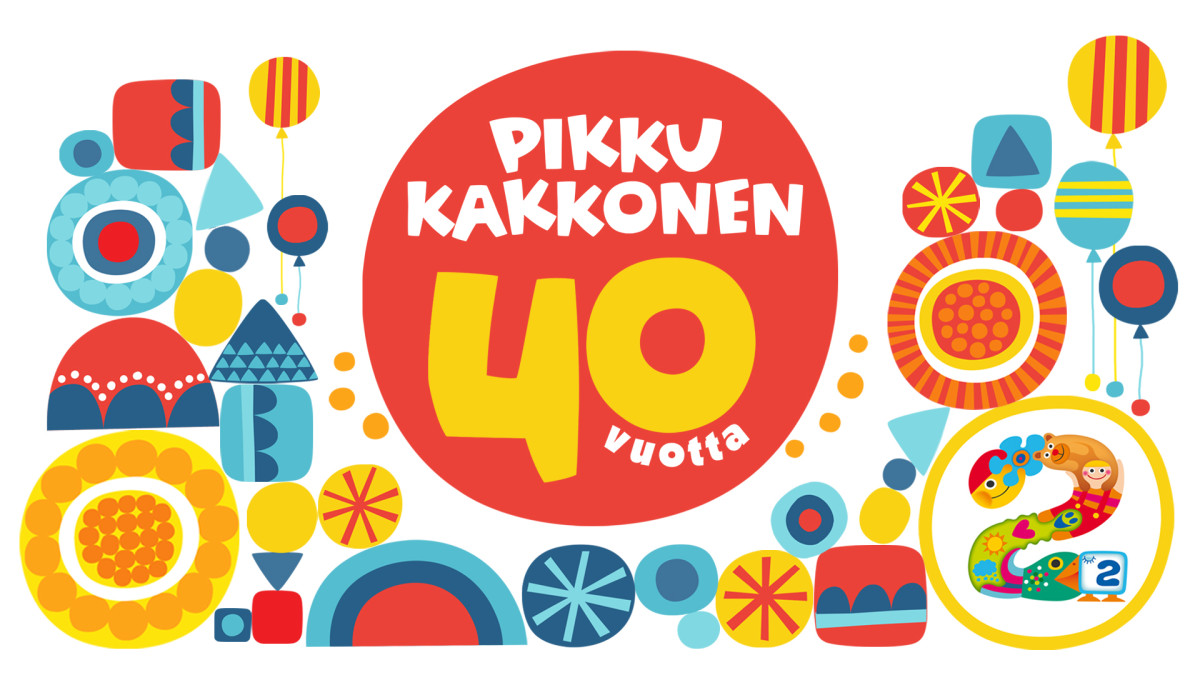 Grafiikka Pikku Kakkosen 40-vuotisjuhlasta.