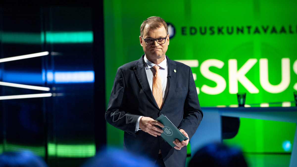 Juha Sipilä puoluejohtajien vaalitentissä Ylellä 20.3.2019