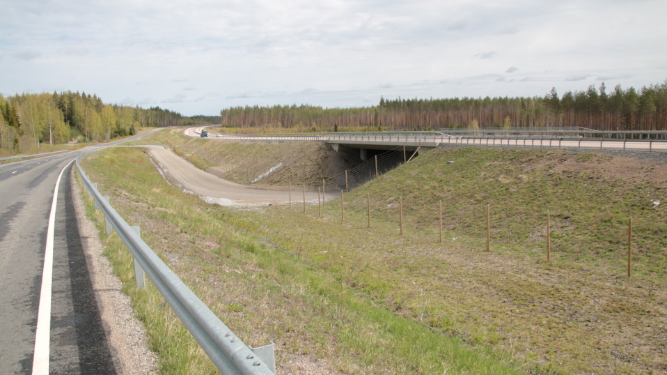 Tie kulkee Kuutostien ali
