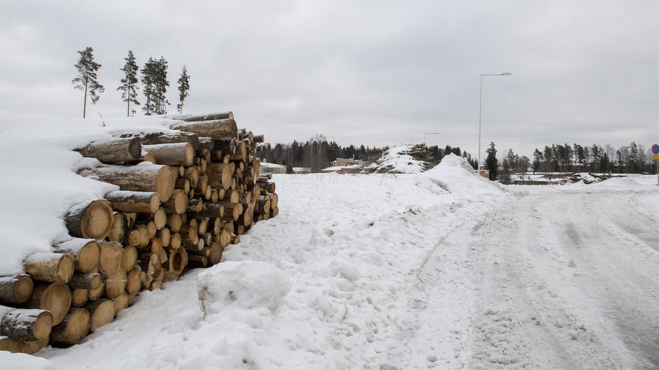 Uudisrakennusalue Vantaalla.
