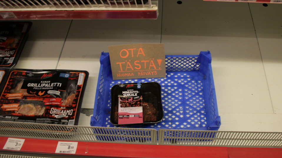 Päiväysvanha lihapaketti