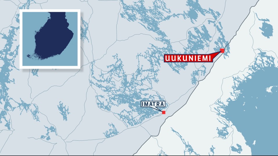 Uukuniemi Suomen kartalla
