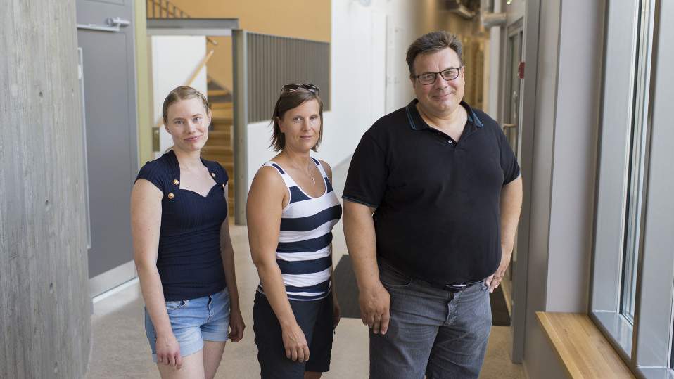 Alexandra Källman, Annika Liljeqvist ja Niclas Sjöskog.