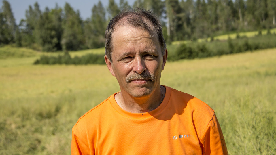 Viljelijä Jukka Hirvikallio.
