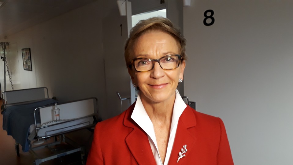 Ylilääkäri, professori Seija Grénman.