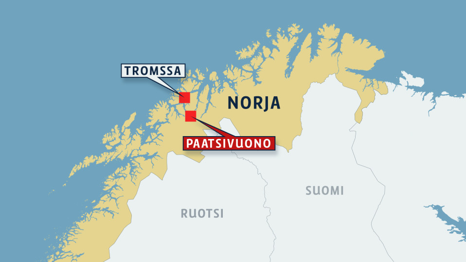 Pohjois-Norjan kartta