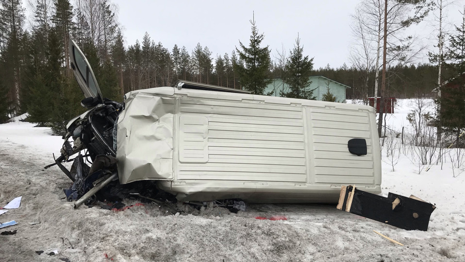 Kuva Kiteen onnettomuuspaikalta.