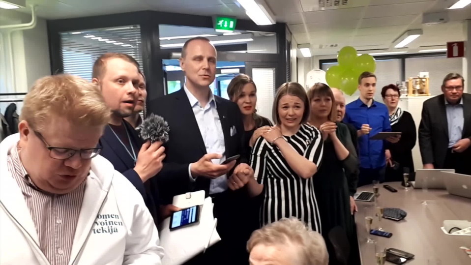 Keskustan vaalivalvojaiset Kuopiosta