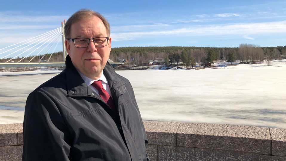 Lapin kauppakamarin toimitusjohtaja Timo Rautajoki, Rovaniemi, Jätkänkynttilän silta, 18.4.2019