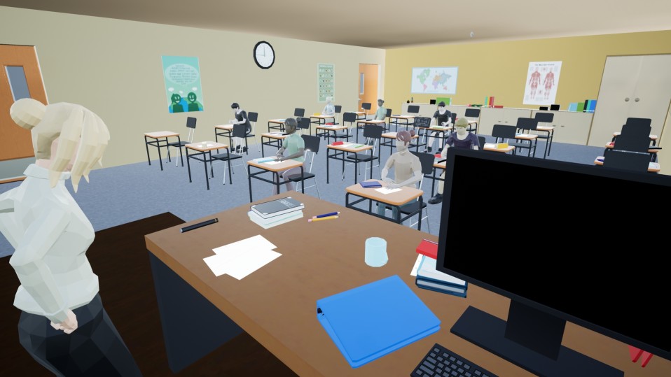 Kuvaa Bullied VR -pelistä.