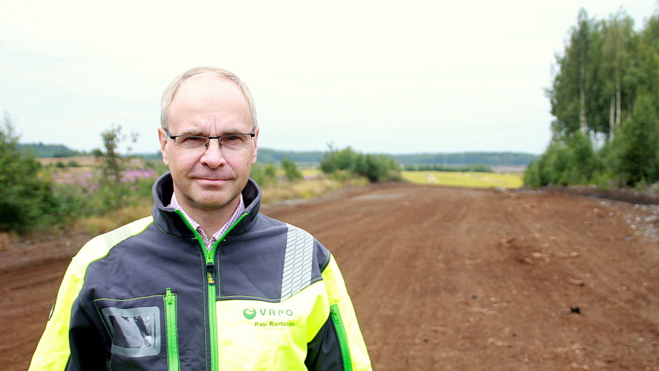 Pasi Rantonen, turvetuotannosta vastaava johtaja, Vapo, Kouvolan Haukkasuo