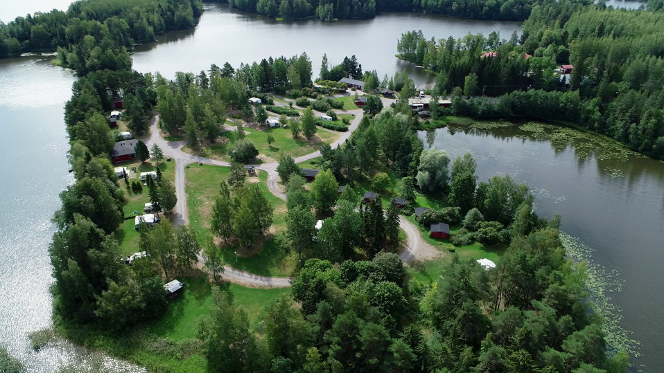 Viinikanniemi Camping ilmakuva