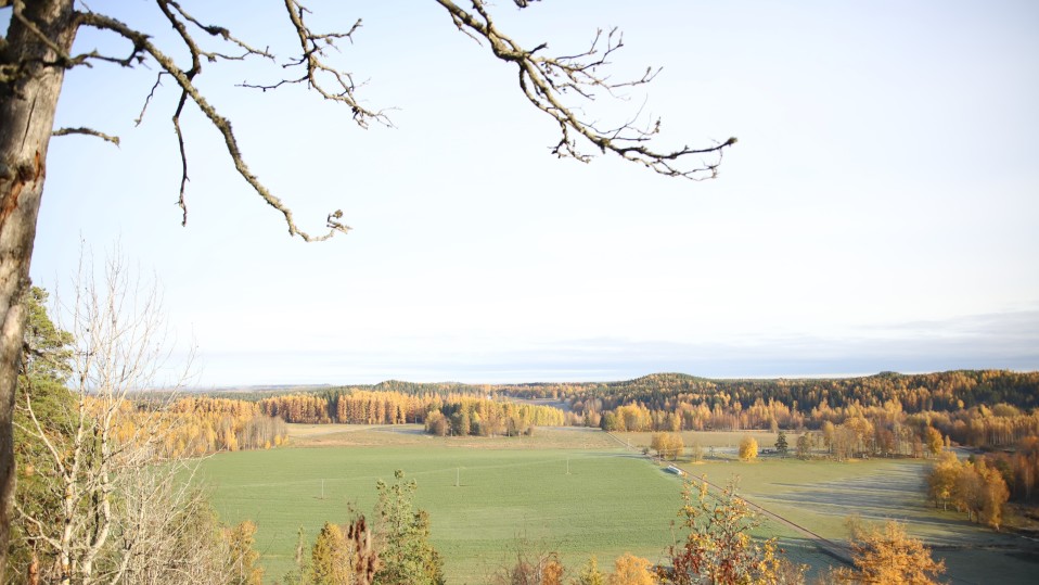 Näkymä Hakoisten linnavuorelta.