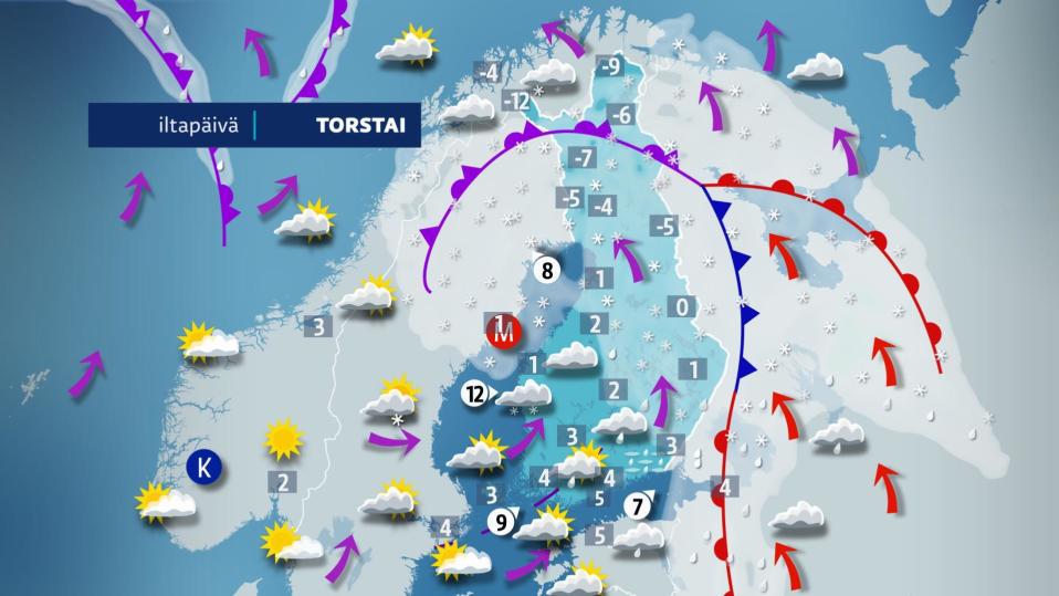 Torstain sää.