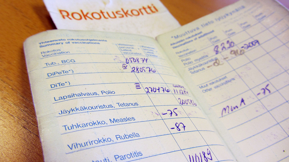 Rokotuskortti.