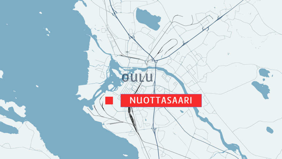 Oulun kartta.