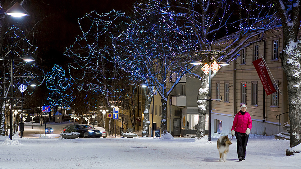 Jouluvalot Lappeenrannan Kauppakadulla