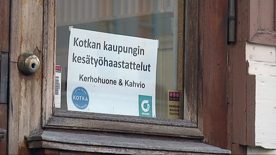 Kesätyöpaikkahaastatteluja järjestetään Kotkassa eri tiloissa, kuten Kulttuuritalo Greipissä.