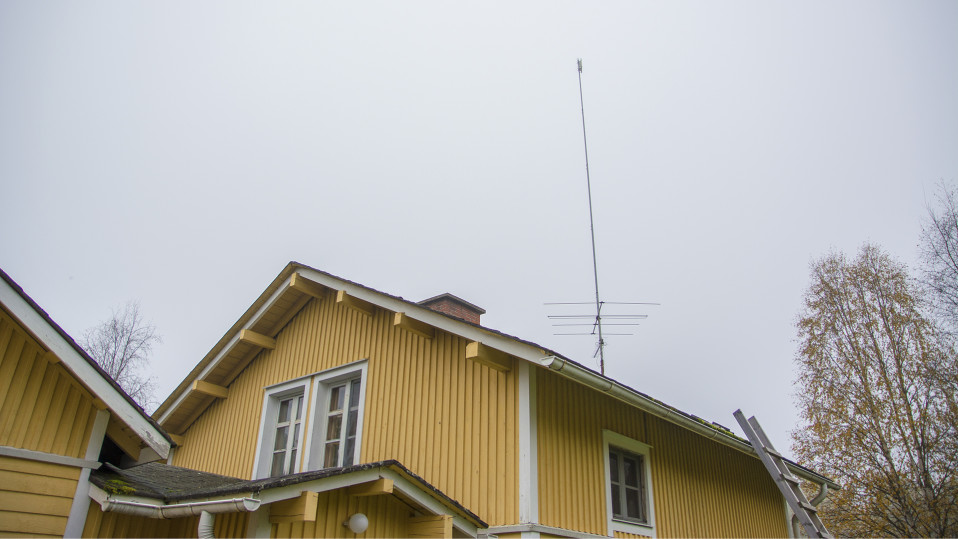 Philip Donnerin katolla oleva WiMax-antenni