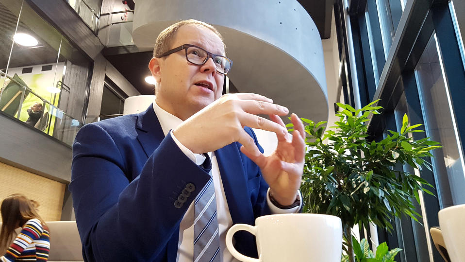 Juha-Matti Saksa kahvilla