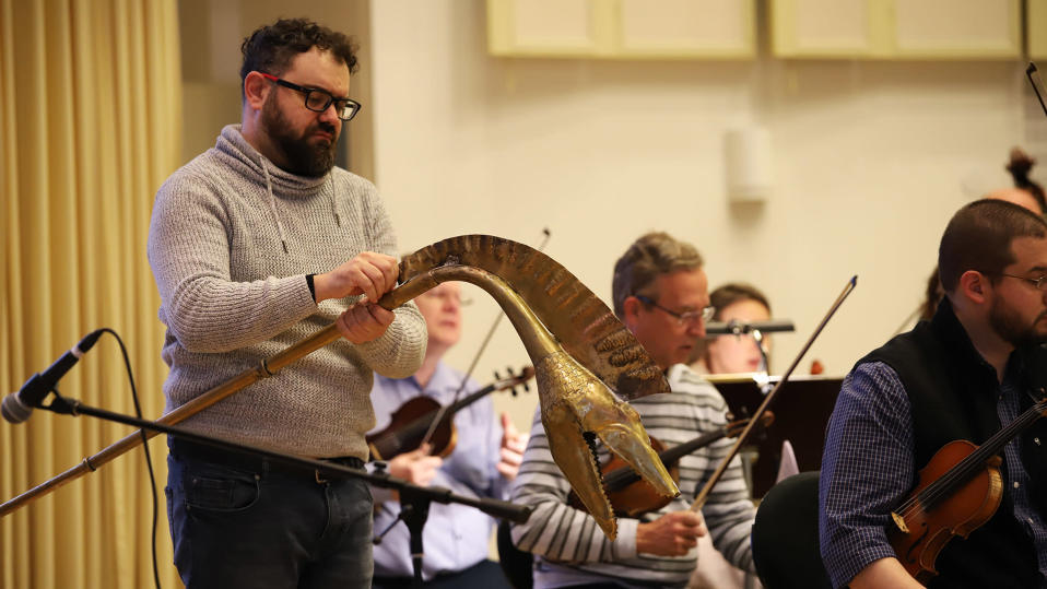 Abraham Cupeiro Kotkan konserttitalolla.