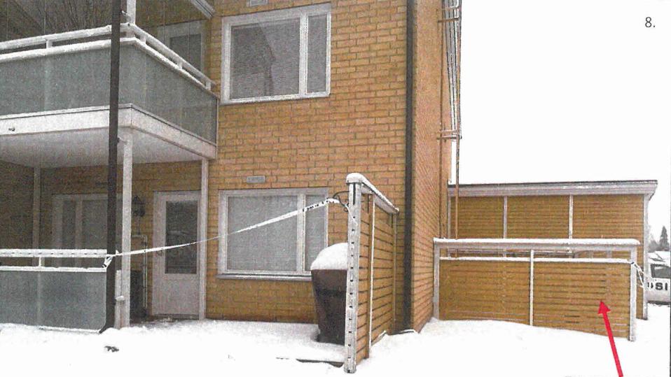 poliisin eristämä kuisti