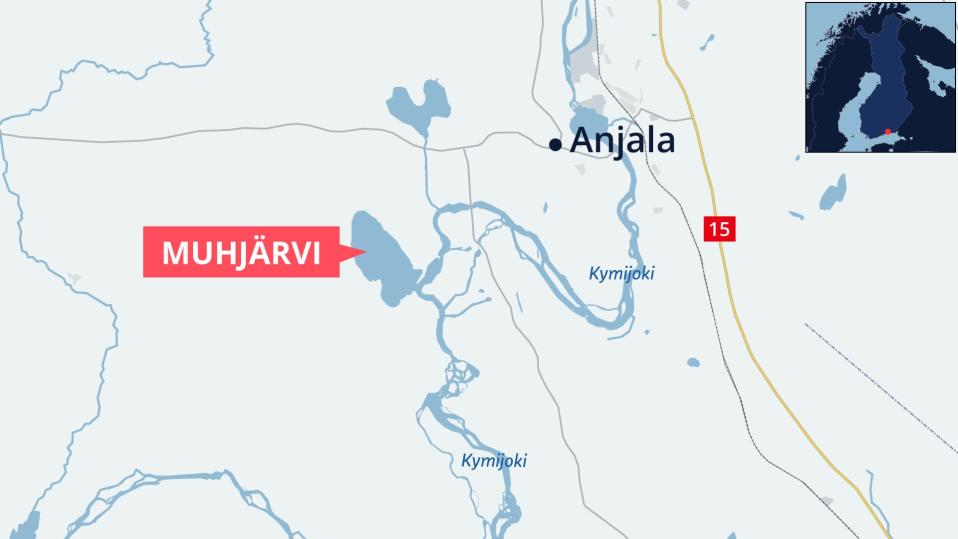 Muhjärvi kartalla