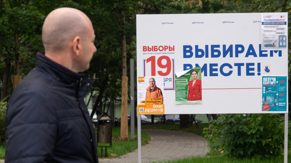 Vaalimainos Moskovassa