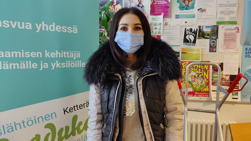 Alina Juopperi kuvassa.