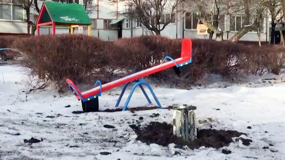 Leikkikenttä, jossa rakentin osa.