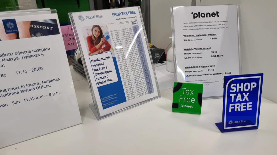 Taxfree kylttejä