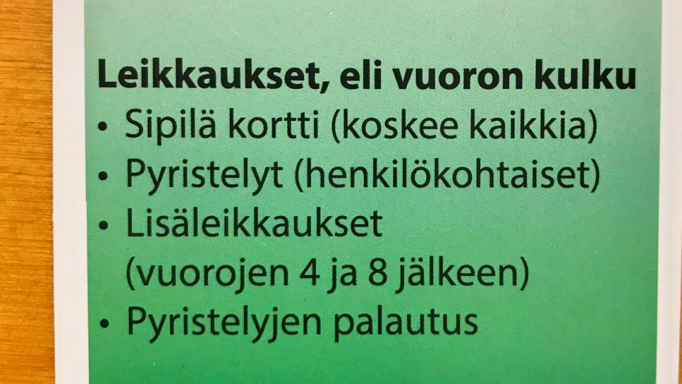 Koulutusleikkauspeli.