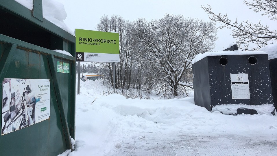 ekopiste, kierrätyspiste, jätteet,
