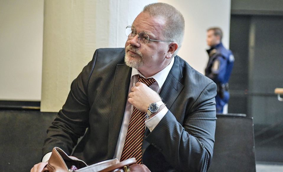 Johan Bäckman Helsingin käräjäoikeudessa 13. kesäkuuta 2018.