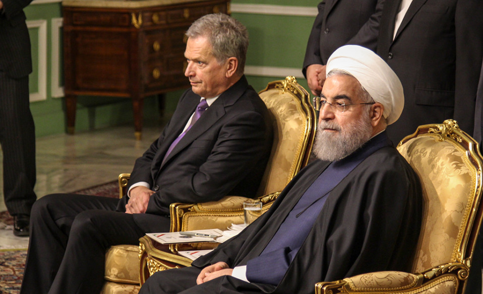 Sauli Niinistö ja Iranin presidentti Hassan Rouhani.