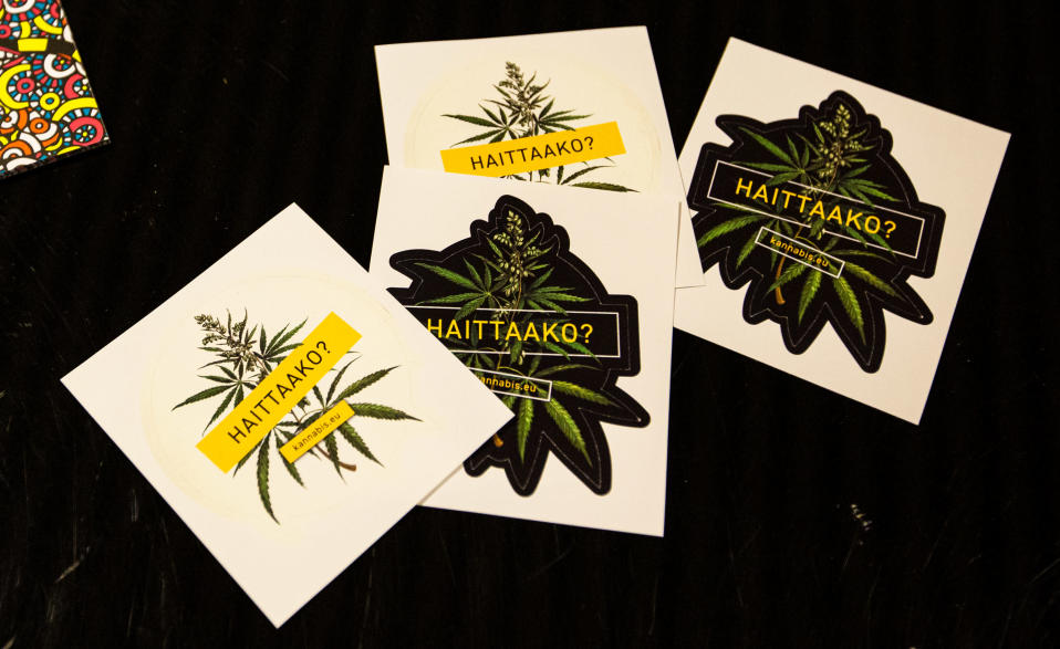 Kannabis-tarroja Oriveden opistolla.