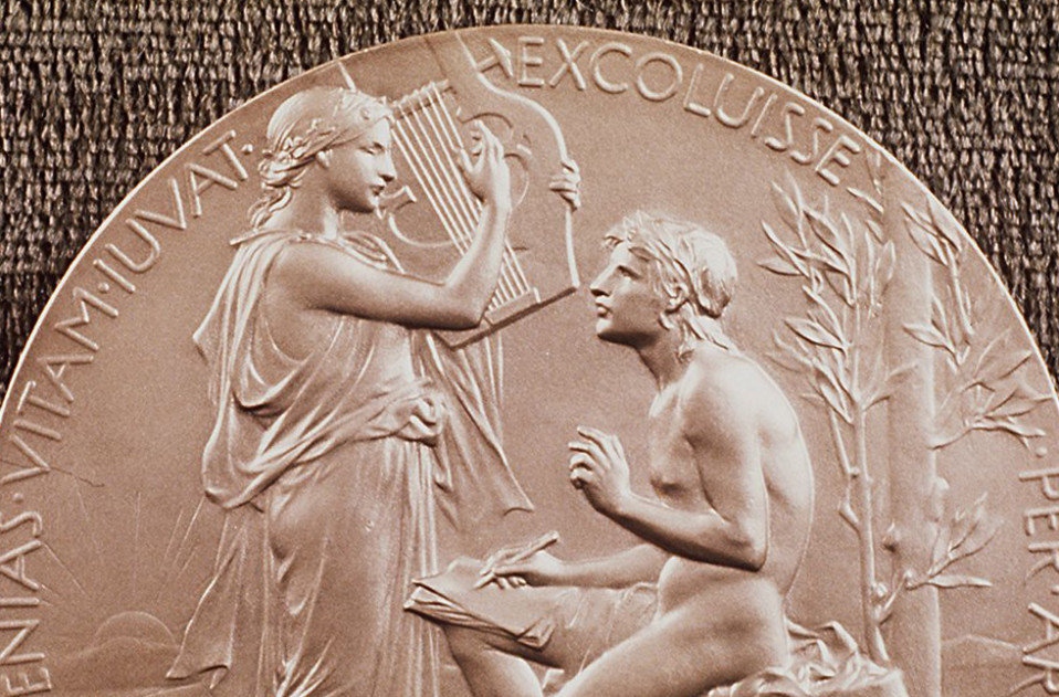 Yksityiskohta kirjallisuuden Nobel-palkinnosta.