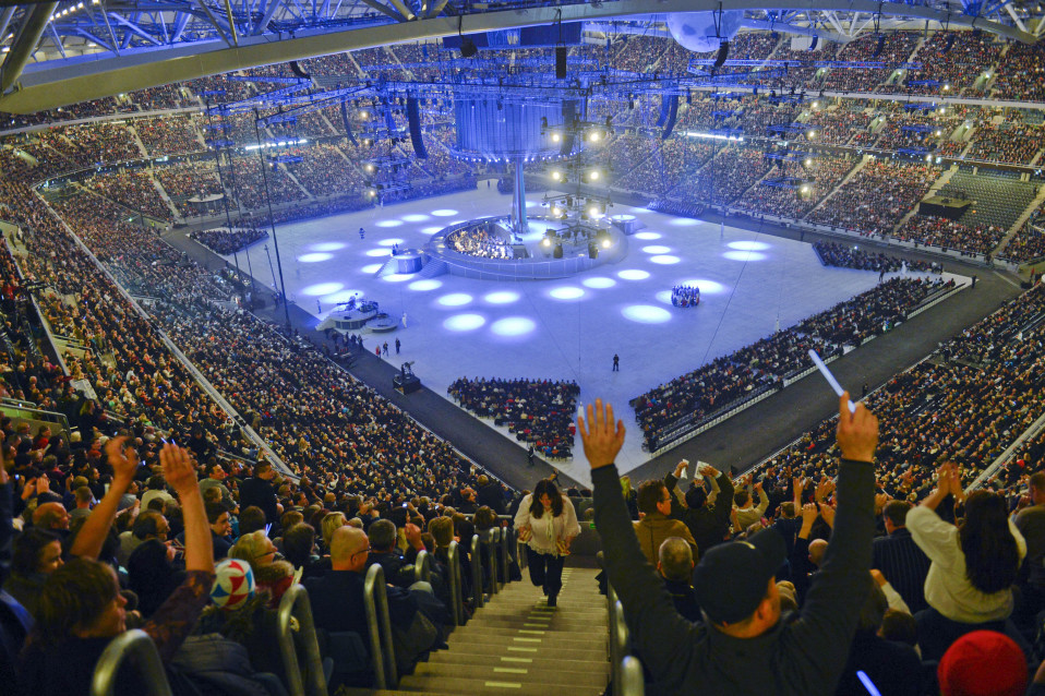 Invigningen av Friends Arena i oktober 2012.