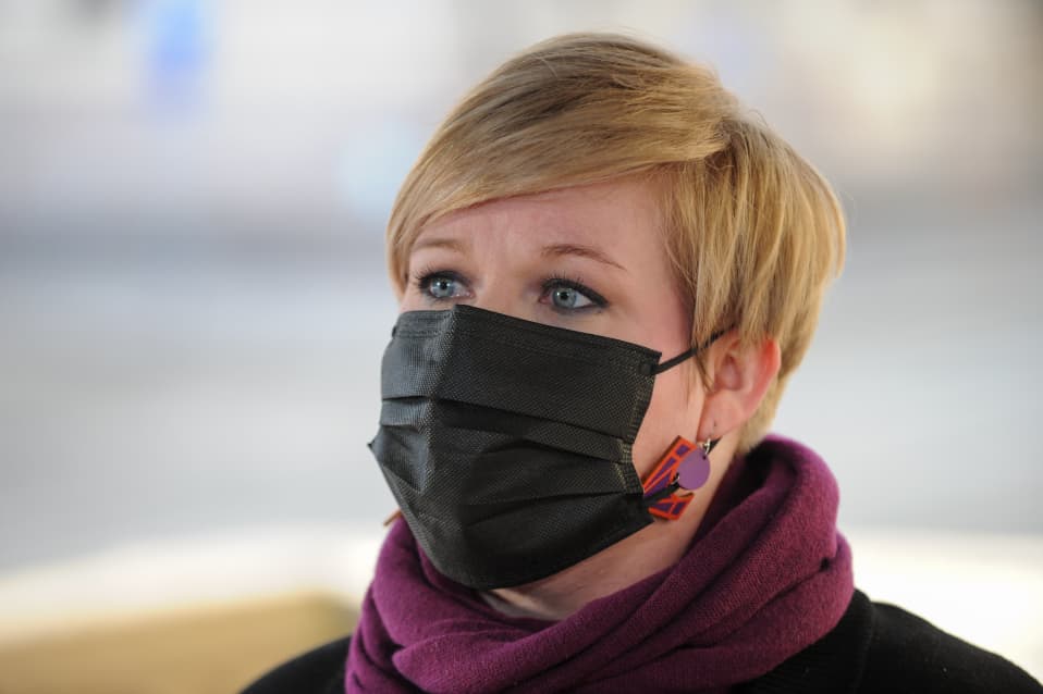 Tiede- ja kulttuuriministeri Annika Saarikko. 3.3.2021.