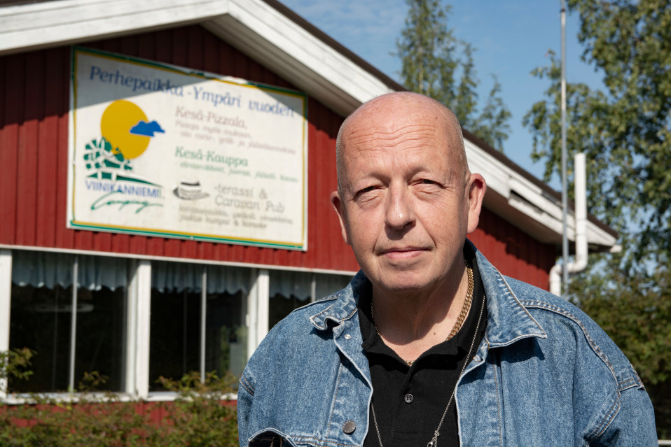 Viinikanniemi Camping -alueen yrittäjä Jukka Miettinen