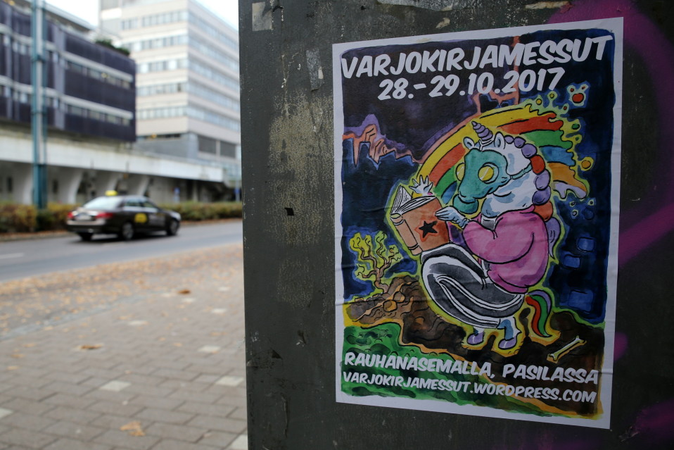 Varjokirjamessut järjestetään Pasilan rauhanasemalla nyt kahdeksatta kertaa.